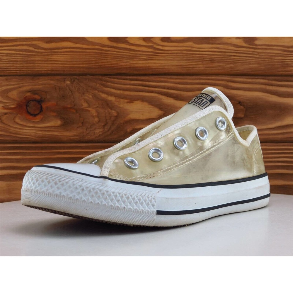 Converse Size 6 Sneaker Clear Synthetic Medium All Star Lace‎ Up Women